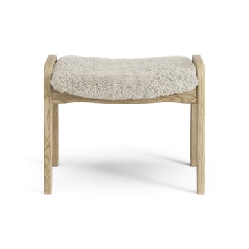 Repose-pieds pour enfant Lamini chêne laqué/peau de mouton - Moonlight (beige) - Swedese