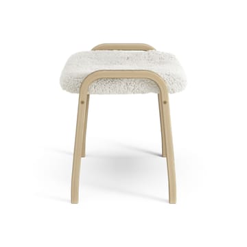 Repose-pieds pour enfant Lamini chêne laqué/peau de mouton - Offwhite (blanc) - Swedese