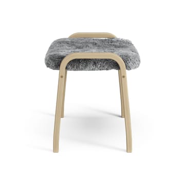 Repose-pieds pour enfant Lamini chêne laqué/peau de mouton - Scandinavian Grey (gris) - Swedese