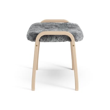 Repose-pieds pour enfant Lamini hêtre laqué/peau de mouton - Scandinavian Grey (gris) - Swedese