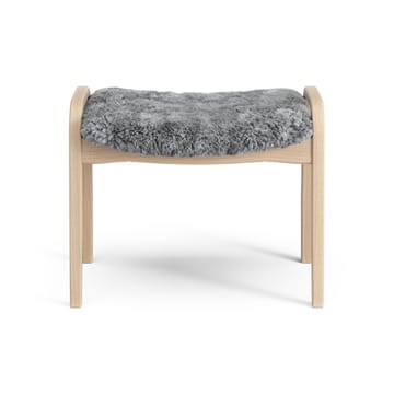 Repose-pieds pour enfant Lamini hêtre laqué/peau de mouton - Scandinavian Grey (gris) - Swedese