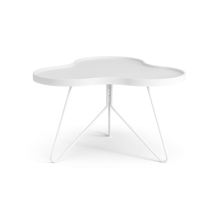 Table Flower mono 62x66 cm, H39 cm frêne laminé blanc Swedese