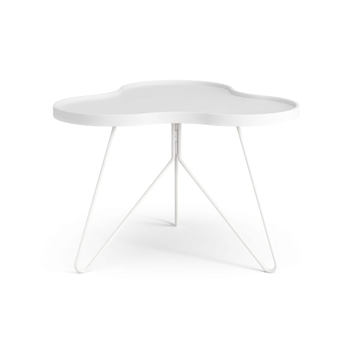 Table Flower mono 62x66 cm, H45 cm frêne laminé blanc Swedese