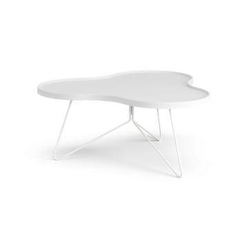 Table Flower mono 84x90 cm - H39 cm frêne laminé blanc - Swedese