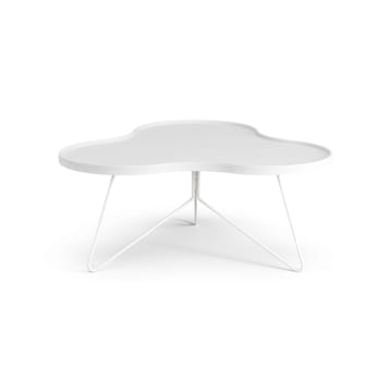 Table Flower mono 84x90 cm - H39 cm frêne laminé blanc - Swedese