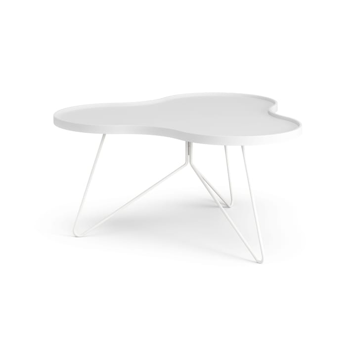 Table Flower mono 84x90 cm - H45 cm frêne laminé blanc - Swedese