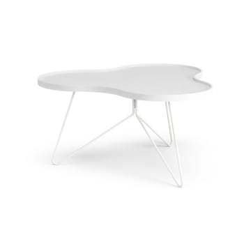 Table Flower mono 84x90 cm - H45 cm frêne laminé blanc - Swedese