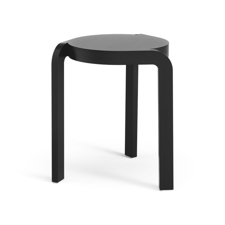 Tabouret Spin H44 cm, Frêne émaillé noir Swedese