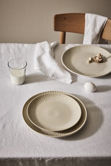 Assiette Granada Ø22 cm - Crème-beige - Tell Me More