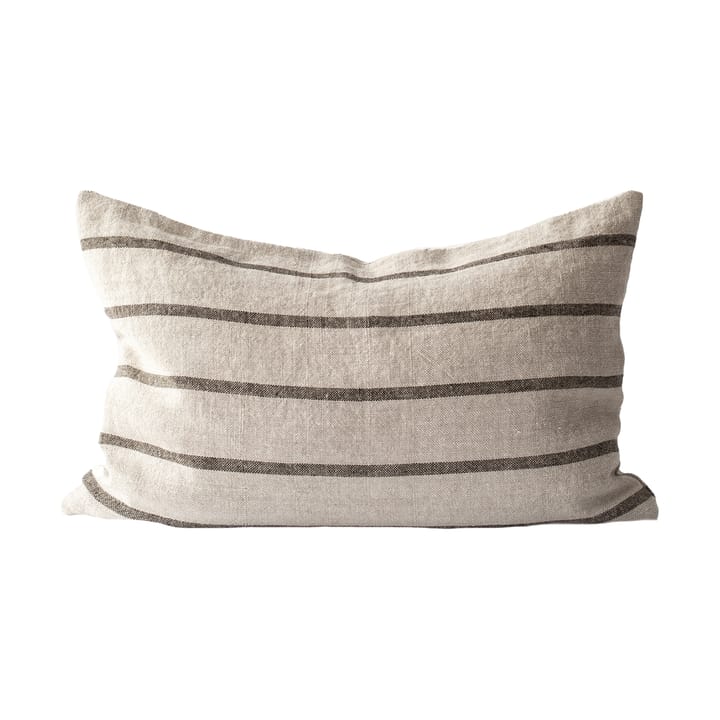 Housse de coussin Melvin 40x60 cm - Taupe à rayures - Tell Me More