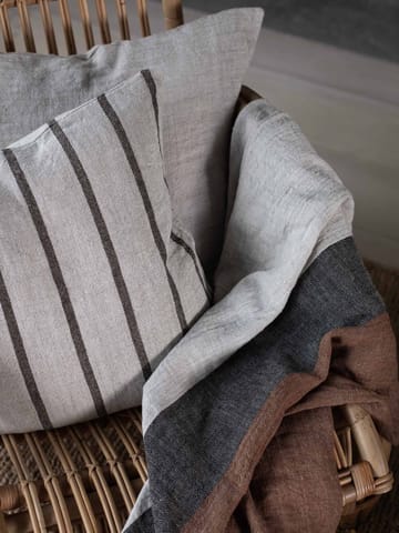 Housse de coussin Melvin 50x50 cm - Taupe rayé - Tell Me More