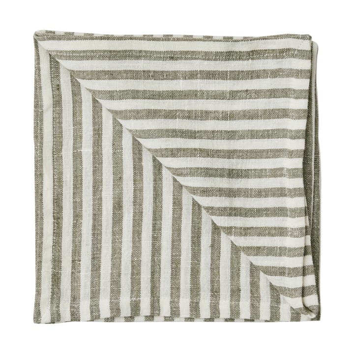 Serviette en tissu Leon, 45x45 cm - Herbe de mer - Tell Me More