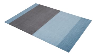 Stripes by tica, horizontal, tapis de couloir - Blue-steel grey, 90x130 cm - tica copenhagen