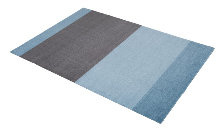 Stripes by tica, horizontal, tapis de couloir, Blue-steel grey, 90x130 cm tica copenhagen