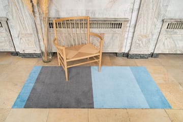 Stripes by tica, horizontal, tapis de couloir - Blue-steel grey, 90x200 cm - tica copenhagen