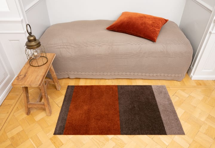 Stripes by tica, horizontal, tapis de couloir, Brown-terracotta, 67x120 cm tica copenhagen