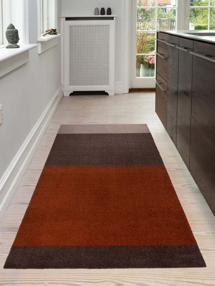 Stripes by tica, horizontal, tapis de couloir, Brown-terracotta, 90x200 cm tica copenhagen