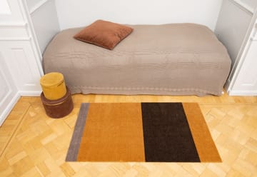 Stripes by tica, horizontal, tapis de couloir - Dijon-brown-sand, 67x120 cm - tica copenhagen