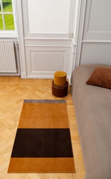 Stripes by tica, horizontal, tapis de couloir - Dijon-brown-sand, 67x120 cm - tica copenhagen