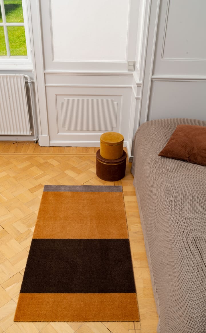 Stripes by tica, horizontal, tapis de couloir, Dijon-brown-sand, 67x120 cm tica copenhagen