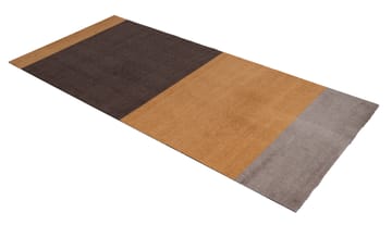 Stripes by tica, horizontal, tapis de couloir - Dijon-brown-sand, 90x200 cm - tica copenhagen