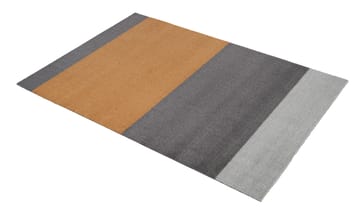 Stripes by tica, horizontal, tapis de couloir - grey-grey-dijon, 90x130 cm - tica copenhagen