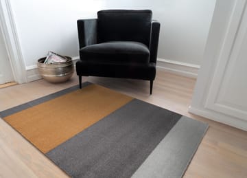 Stripes by tica, horizontal, tapis de couloir - grey-grey-dijon, 90x130 cm - tica copenhagen