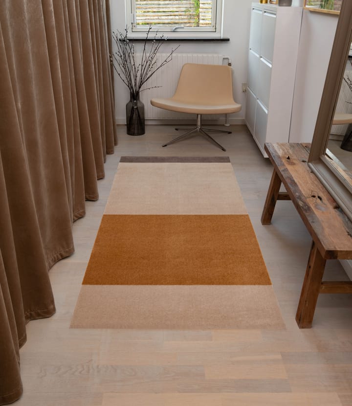 Stripes by tica, horizontal, tapis de couloir, Ivory-dijon-brown, 90x200 cm tica copenhagen