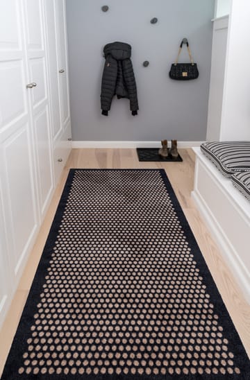 Tapis de couloir Dots - Black-sand, 90x200 cm - tica copenhagen