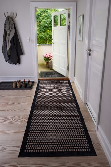 Tapis de couloir Dots - Black-sand, 90x200 cm - tica copenhagen