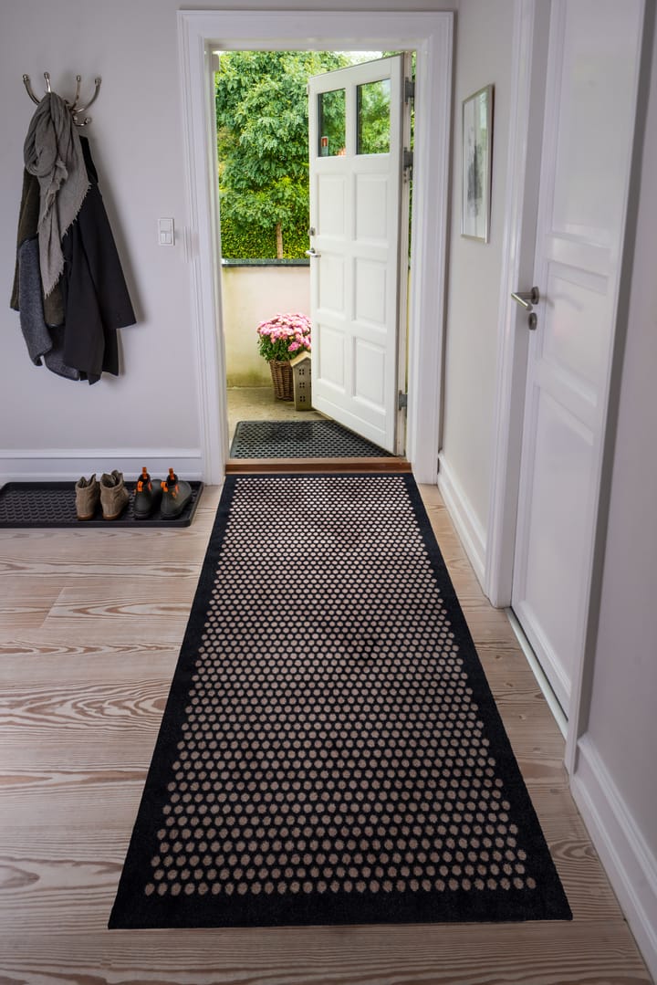 Tapis de couloir Dots, Black-sand, 90x200 cm tica copenhagen