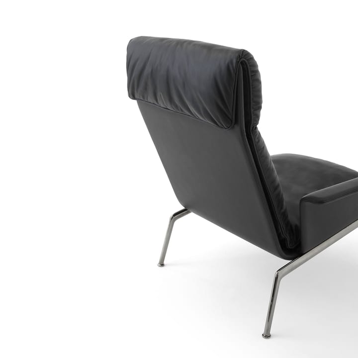 Fauteuil lounge Muno LN17 High back, Dark chrome-Black &Tradition