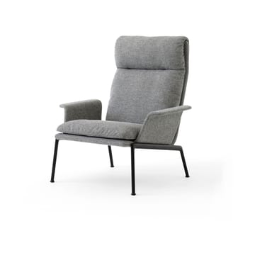 Fauteuil lounge Muno LN17 High back - Warm black-Hallingdal 0126 - &Tradition