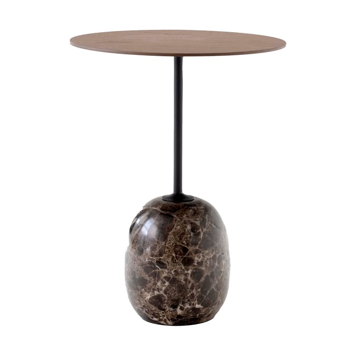 Table Lato LN8 - Lacquered walnut-Emperador marble - &Tradition