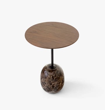 Table Lato LN8 - Lacquered walnut-Emperador marble - &Tradition