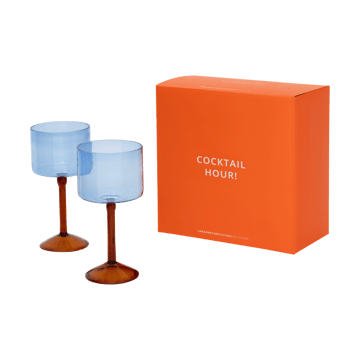 Coffret cadeau Urban Nature Culture verres à gin-tonic lot de 2 - Blue - URBAN NATURE CULTURE