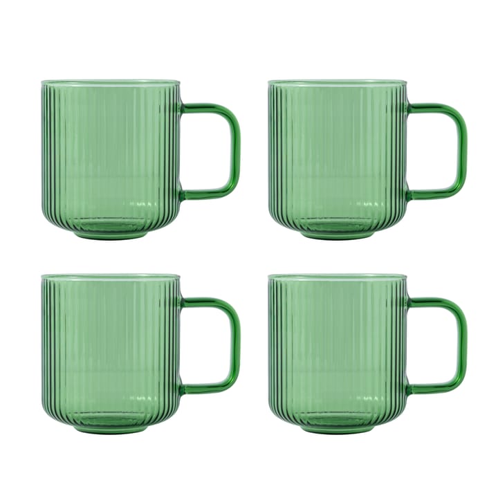 Mugs à café YKON 41 cl, lot de 4 - Vert - Vargen & Thor