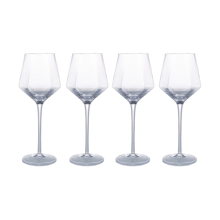 Verres à vin HEXA 35 cl, lot de 4, Tranpsarent Vargen & Thor