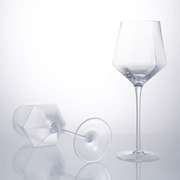 Verres à vin HEXA 35 cl, lot de 4 - Tranpsarent - Vargen & Thor