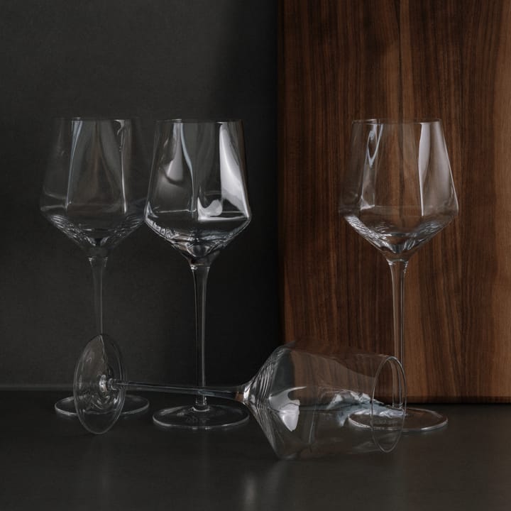 Verres à vin HEXA 35 cl, lot de 4, Tranpsarent Vargen & Thor