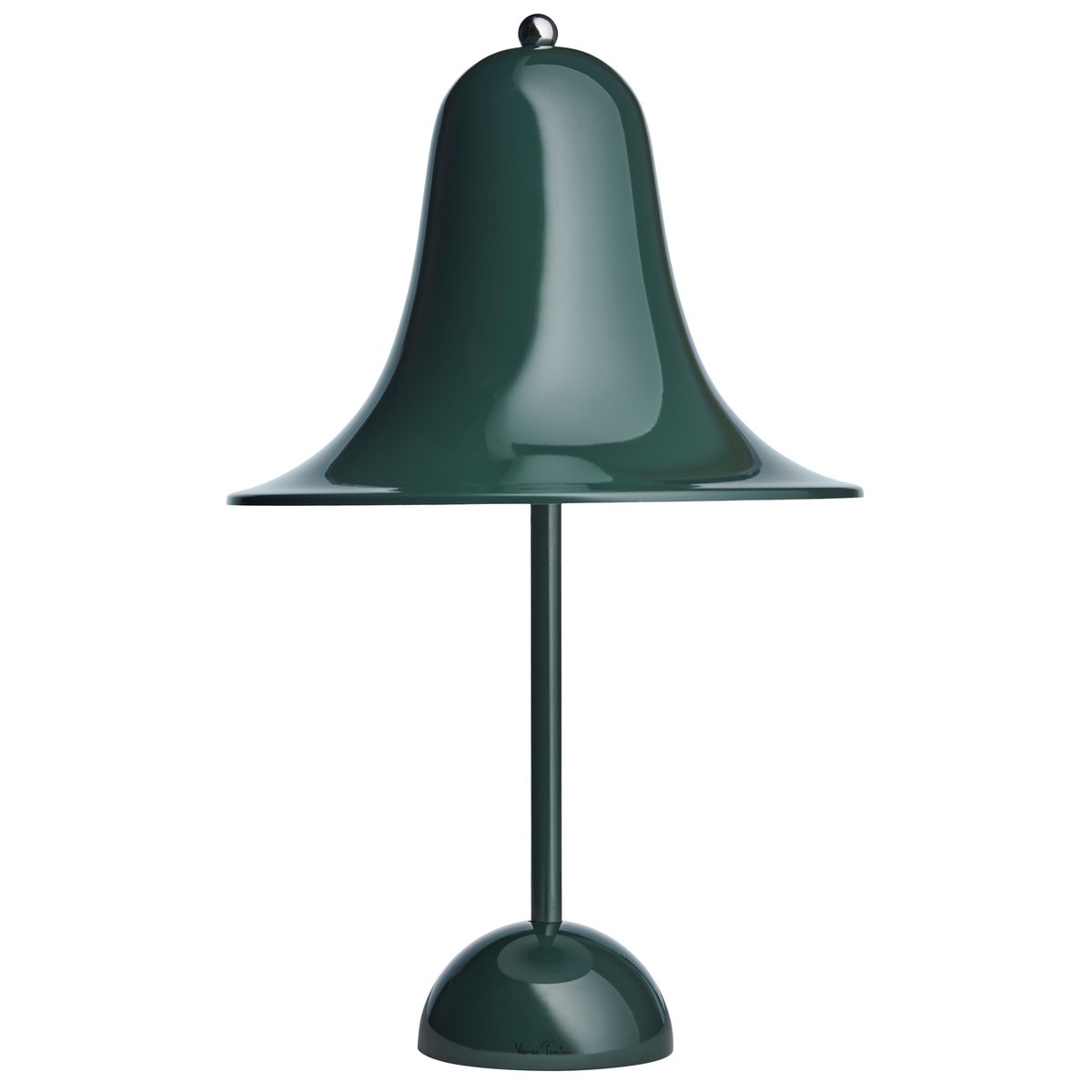 Verpan Lampe de table Pantop Ø23 cm Dark green