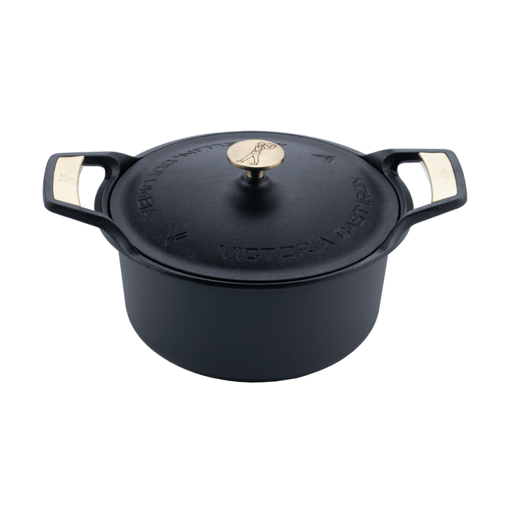 Cocotte Signature avec couvercle en fonte 5,5 L - Noir - Victoria