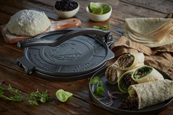 Presse à tortillas Heavy Duty Ø25 cm - Noir - Victoria