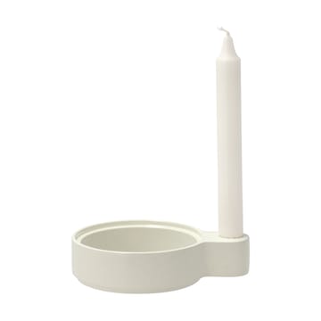 Bougeoir Styles 3,6x16 cm - Offwhite-aluminium - Villa Collection