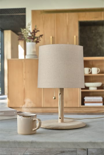 Lampe de table Barv 41xØ26 cm - Chêne massif non traité - Villa Collection