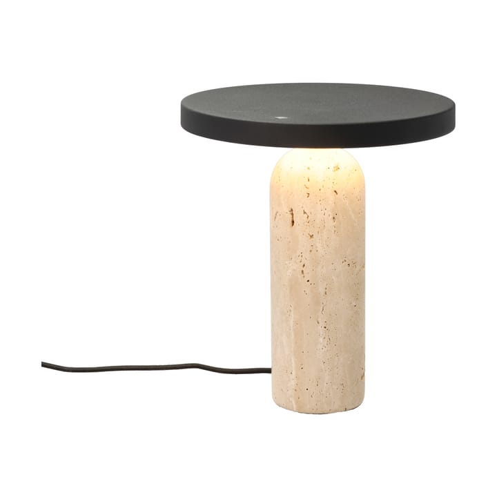 Lampe de table Vilja 25xØ22,5 cm, Travetin Villa Collection