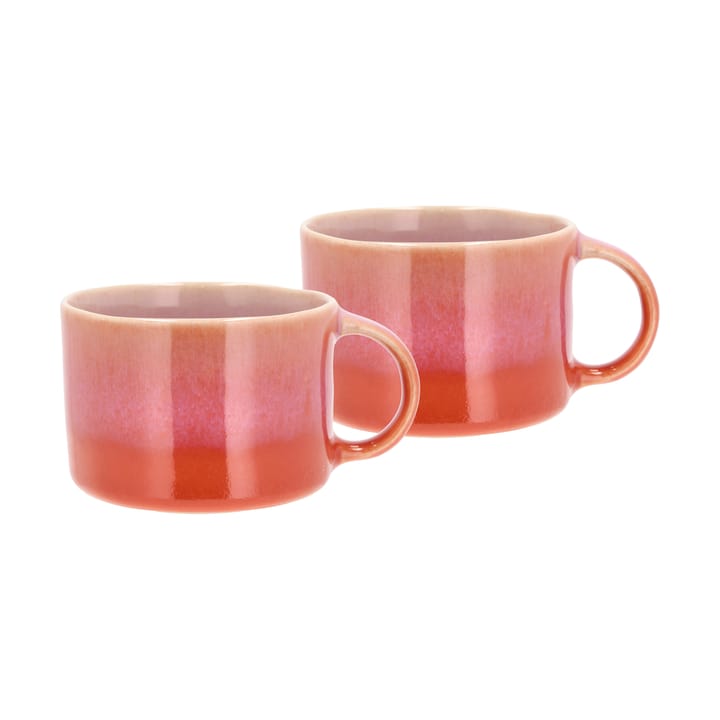 Mug à anse Styles 16 cl lot de 2 - Violet-orange - Villa Collection