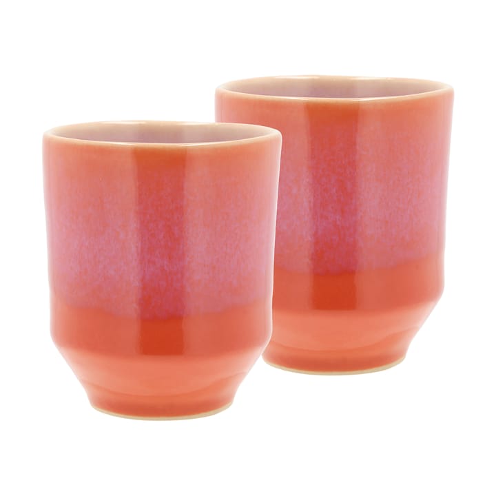 Mug Styles 18 cl lot de 2 - Lilas-orange - Villa Collection