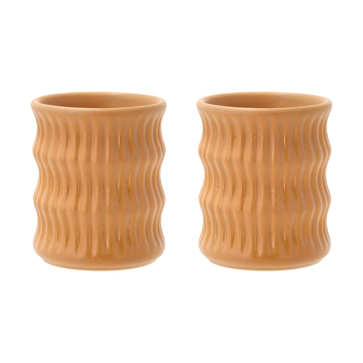 Mug Styles avec motif cannelé 30 cl lot de 2 - Amber - Villa Collection