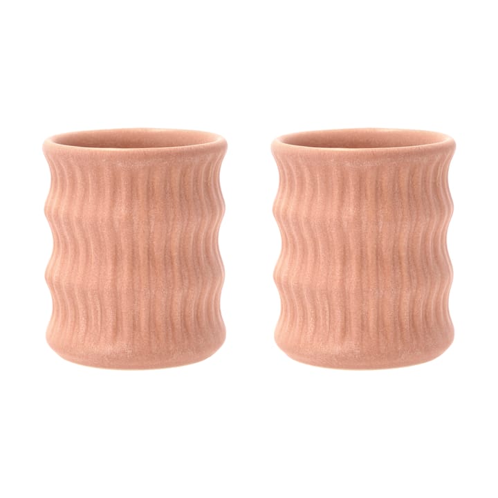 Mug Styles avec motif cannelé 30 cl lot de 2, Rose Villa Collection